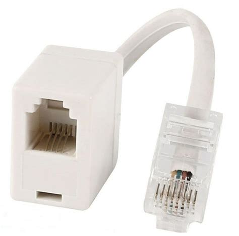 RJ45 to Rj11 Adapter Cable Ethernet RJ45 8p4c Male to Telephone Rj11 ...