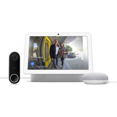 Shop Google Nest Hub Max + Nest Hello Video Doorbell + Nest Mini (2nd ...