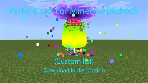 Particles for minecraft bedrock! How to make your own custom particles for minecraft bedrock ...