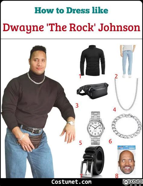 Dwayne 'The Rock' Johnson – Turtleneck and Fanny Pack Costume for ...