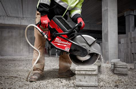 MILWAUKEE General Purpose, Wet/Dry, Handheld Concrete Saw, 14 in Blade ...