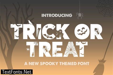 Trick or Treat Silhouette Font