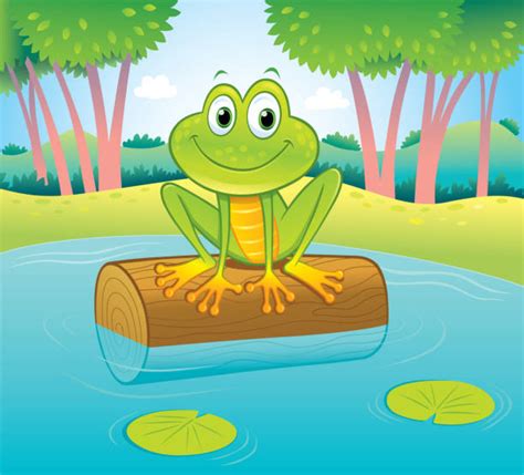 Frog Log Illustrations, Royalty-Free Vector Graphics & Clip Art - iStock