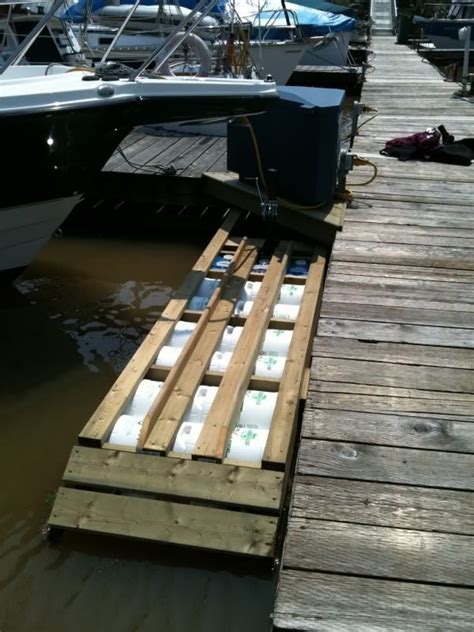 How to build a boat dock ramp ~ Hydro foil boatdiy