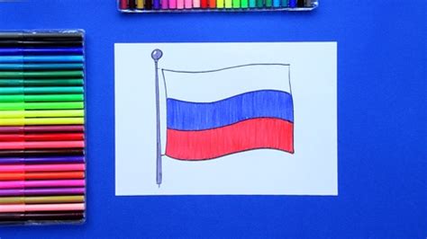 How to draw the Flag of Russia