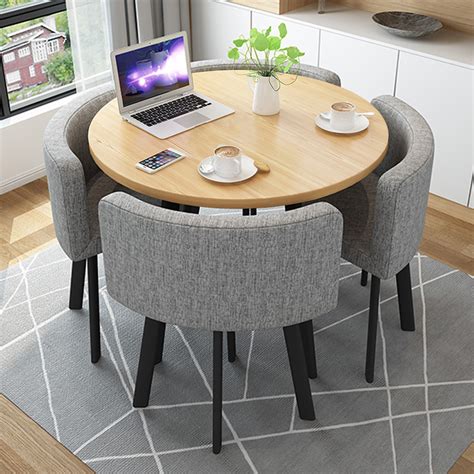 Buy Simple negotiating table and chair combination small round table ...