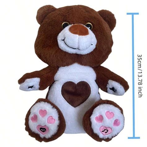 Multi-Functional Breathing Teddy Bear Plush Doll With Soothing Music ...