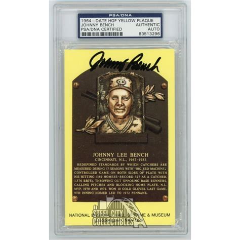 Johnny Bench Autographed Postcard - PSA/DNA | Steel City Collectibles