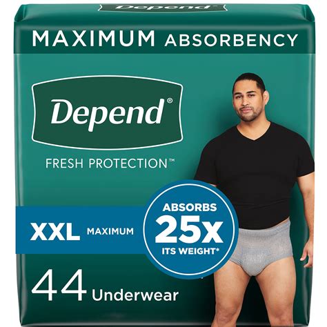 Buy Depend FIT-Flex Incontinence Underwear for Men, Maximum Absorbency ...