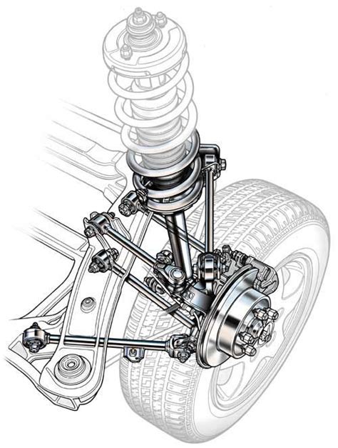 An Automotive Illustration of a Suspension System - Purchase a variety of automotive ...