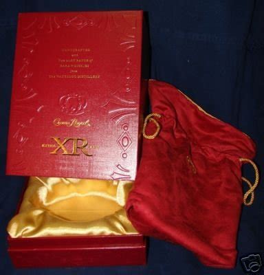 CROWN ROYAL XR EXTRA RARE RED DISPLAY BOX & VELVET BAG | #37393780