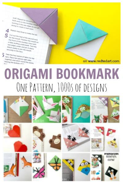 How to make an Origami Bookmark Corner Easy - RedTedArt - Easy Crafts