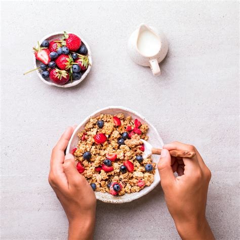 Premium Photo | Granola cereal in a bowl