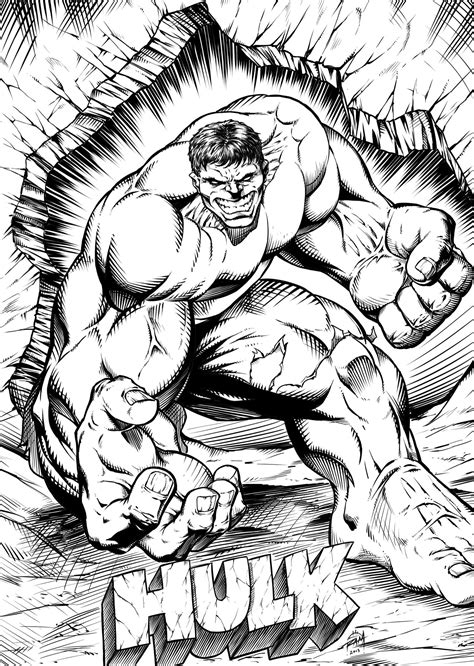 Hulk Smash Coloring Pages