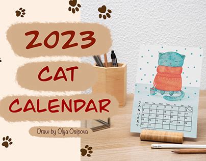 2023 Cat Calendar | Behance