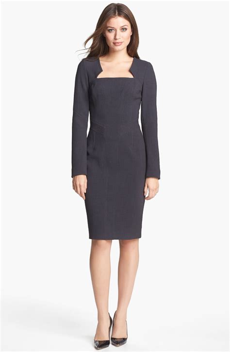 Rachel Roy Long Sleeve Woven Dress | Nordstrom