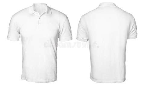 White Polo Shirt Mock up | Blank polo shirt mock up template, front and back view