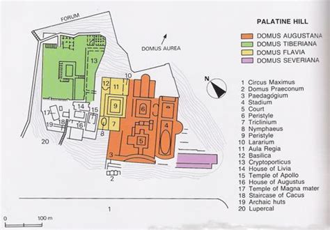 Map of Palatine Hill