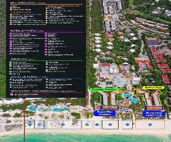 Resort Map | Sandos Playacar Beach Resort | Riviera Maya, Mexico