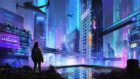 清道夫城市景观赛博朋克5k | Cyberpunk city, Anime city, Futuristic city