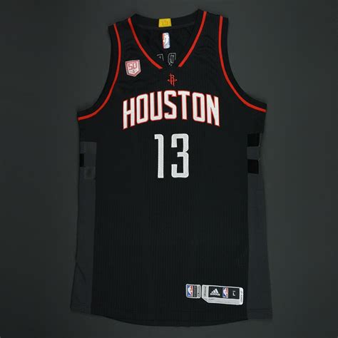 James Harden - Houston Rockets - Black Playoffs w/ 50th Season Patch ...