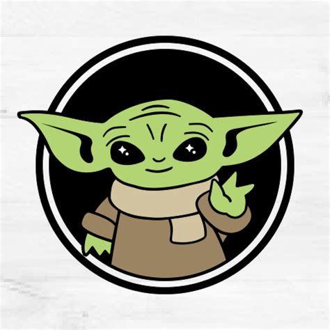 Baby Yoda Birthday SVG