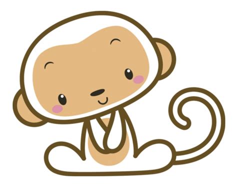 Simple Monkey Face Drawing | Free download on ClipArtMag