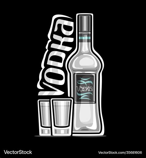 Logo for vodka Royalty Free Vector Image - VectorStock