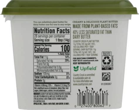 Country Crock Dairy Free Plant Butter with Olive Oil, 14 oz - Kroger