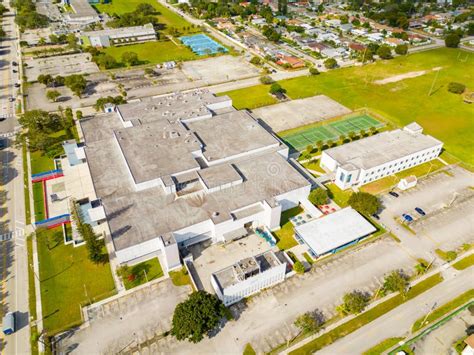 Aerial Drone Photo of NMB North Miami Beach Senior High School Editorial Stock Image - Image of ...