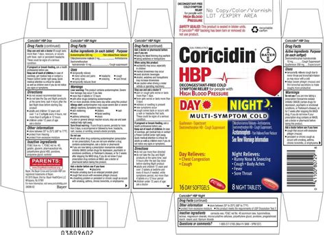 NDC 11523-4765 Coricidin Hbp Day And Night Kit