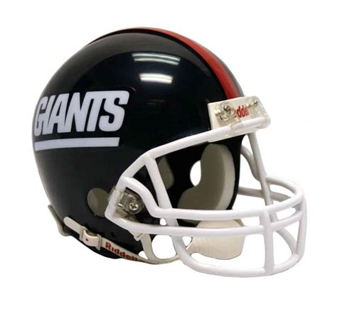 New York Giants 1981-99 Throwback Replica Mini Helmet w/ Z2B Face Mask - Detroit Game Gear