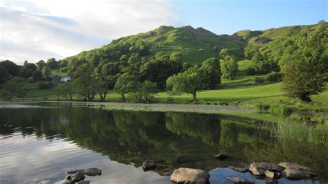 From the Crow's Nest: Evening Light At Loughrigg Tarn