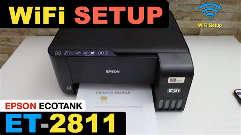 Epson EcoTank ET-2811 WiFi Setup. - YouTube