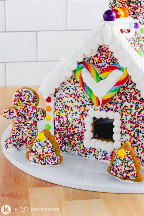 Rainbow Sprinkle Gingerbread House