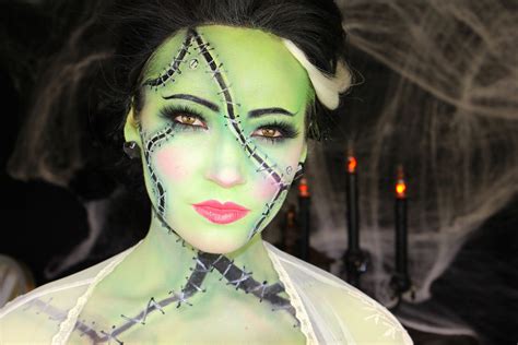 Bride of Frankenstein Halloween Makeup Tutorial | Frankenstein ...