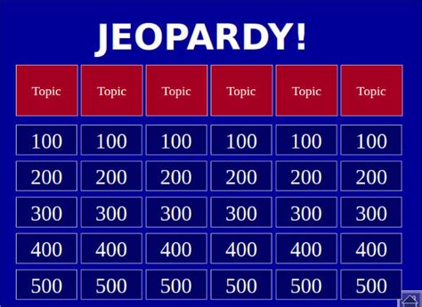 Jeopardy Template Powerpoint 2007