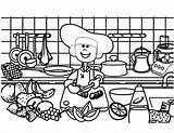 Cooking Coloring Pages sketch template