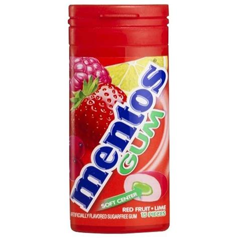 Mentos Red Fruit and Lime Gum 15 pcs. (10-Pack)-110494 - The Home Depot