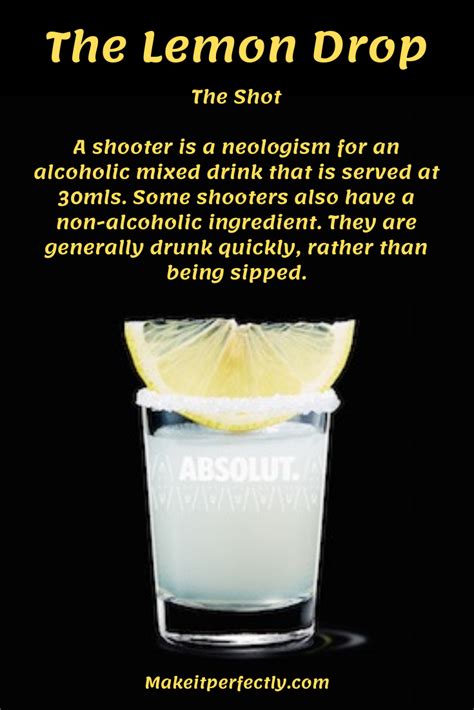 The Shot A shooter is a neologism for an alcoholic mixed drink that is ...