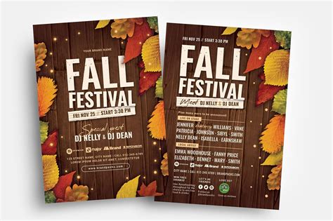 Fall Festival Flyer Templates - PSD, Ai & Vector - BrandPacks