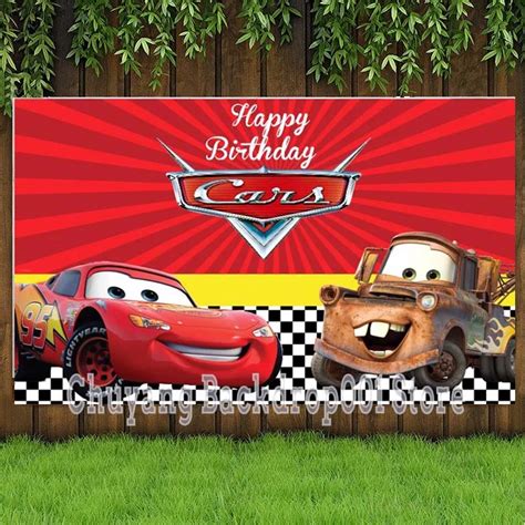 Custom-Backdrops-Car-Theme-Children-Boys-Happy-Birthday-Party-Baby-Shower-Photography-Background ...