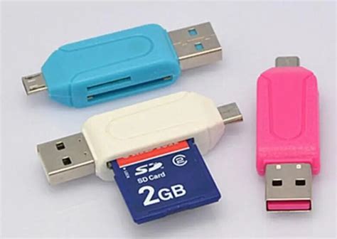 Best quality OTG Card Reader Mobile phone PC card reader Micro USB OTG ...