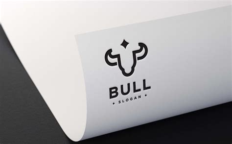 Abstract Bull Head logo template Logo Template