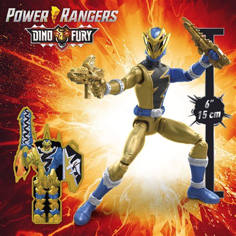 Buy Power Rangers Dino Fury Gold Ranger 6-Inch Action Figure Toy ...