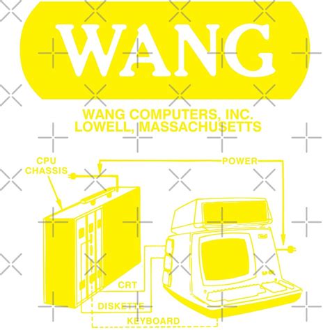 "Wang Computers Logo - Yellow" by philarego | Redbubble