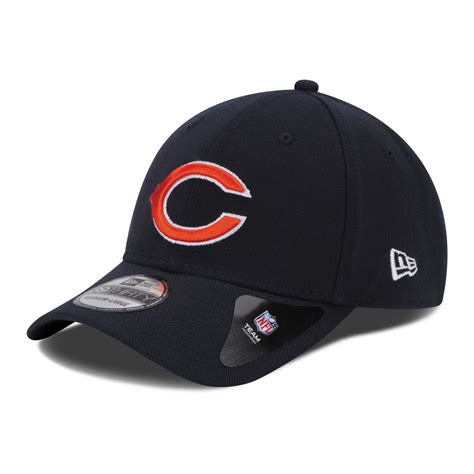 Mens Chicago Bears New Era Navy Blue 39THIRTY Team Classic Flex Hat