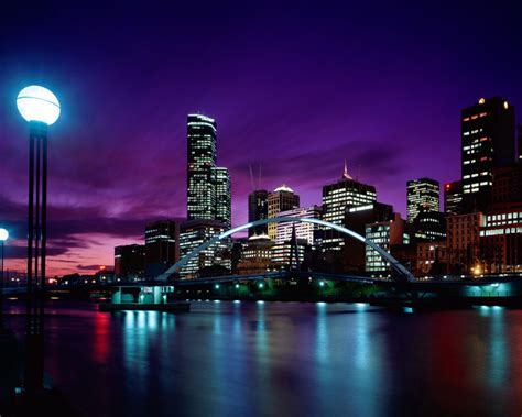 Melbourne sunset Wallpaper - SaversPlanet.com