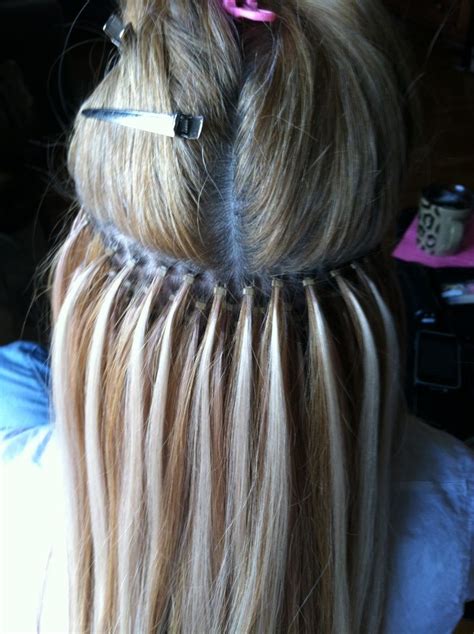 Perfect Micro-bead Hair Extension Placement- Long Island Hair Extension ...