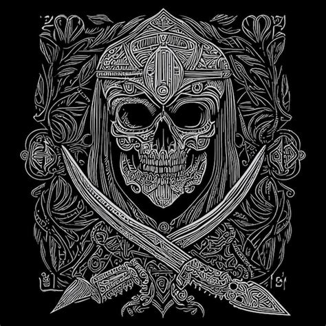 Premium Vector | Skull warrior fierce and intimidating figure that ...